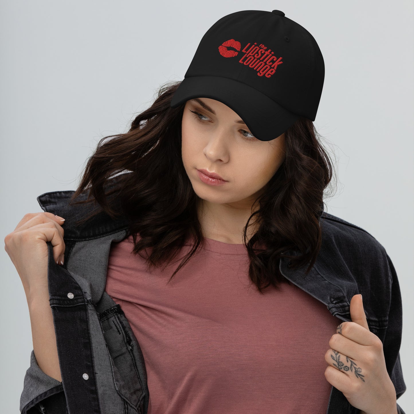 Lipstick Lounge Red Logo Embroidered Hat