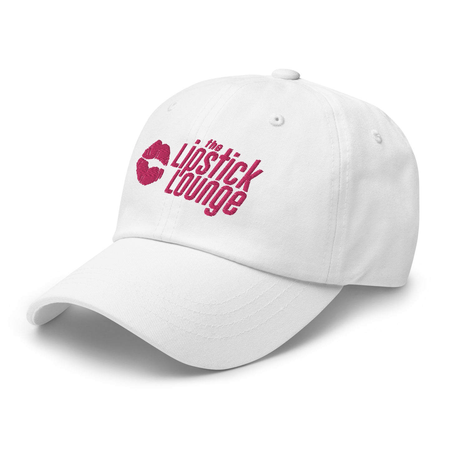 Lipstick Lounge Pink Logo Embroidered Hat