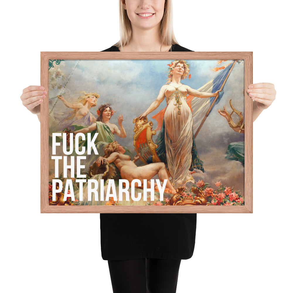 Fuck the Patriarchy Framed Art