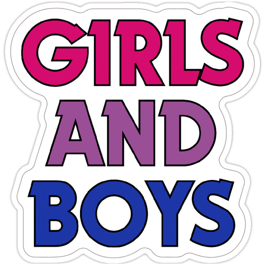 Girls and Boys Sticker