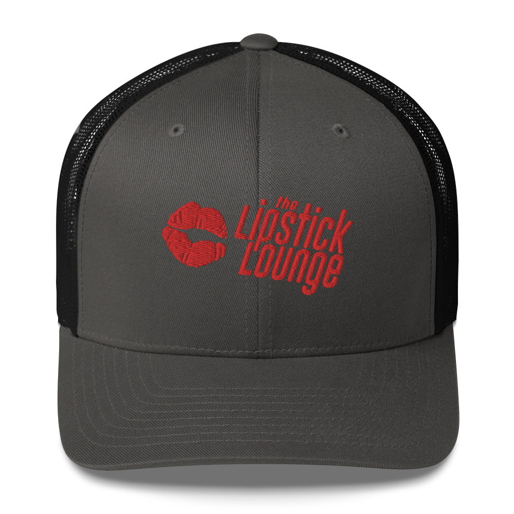 Lipstick Lounge Red Logo Trucker Cap