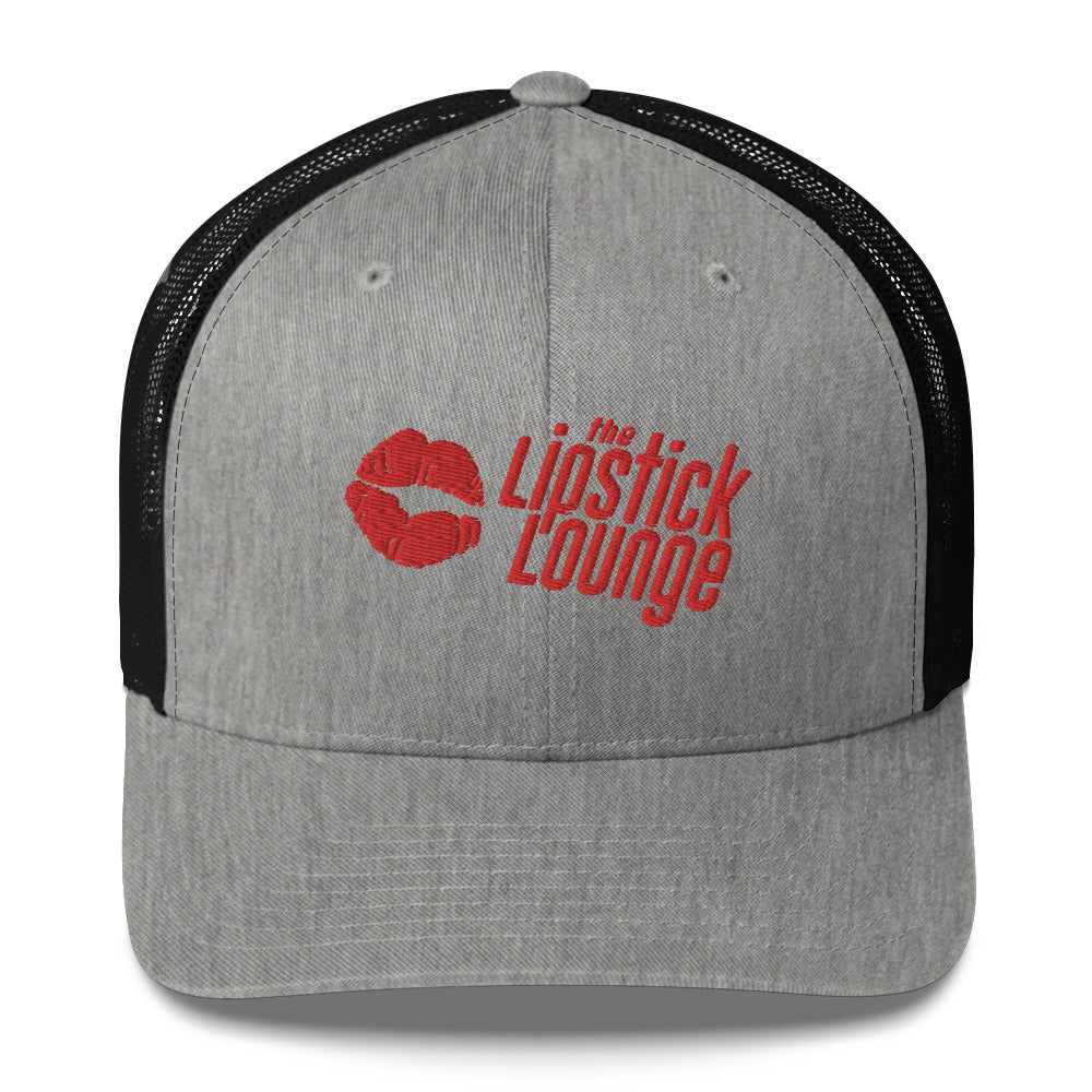 Lipstick Lounge Red Logo Trucker Cap