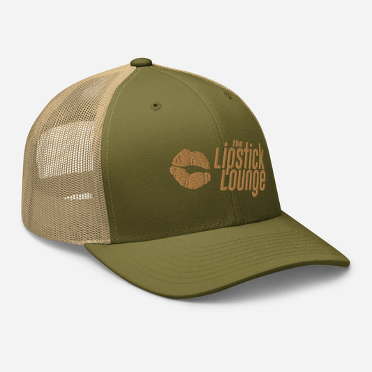 Lipstick Lounge Gold Logo Trucker Cap