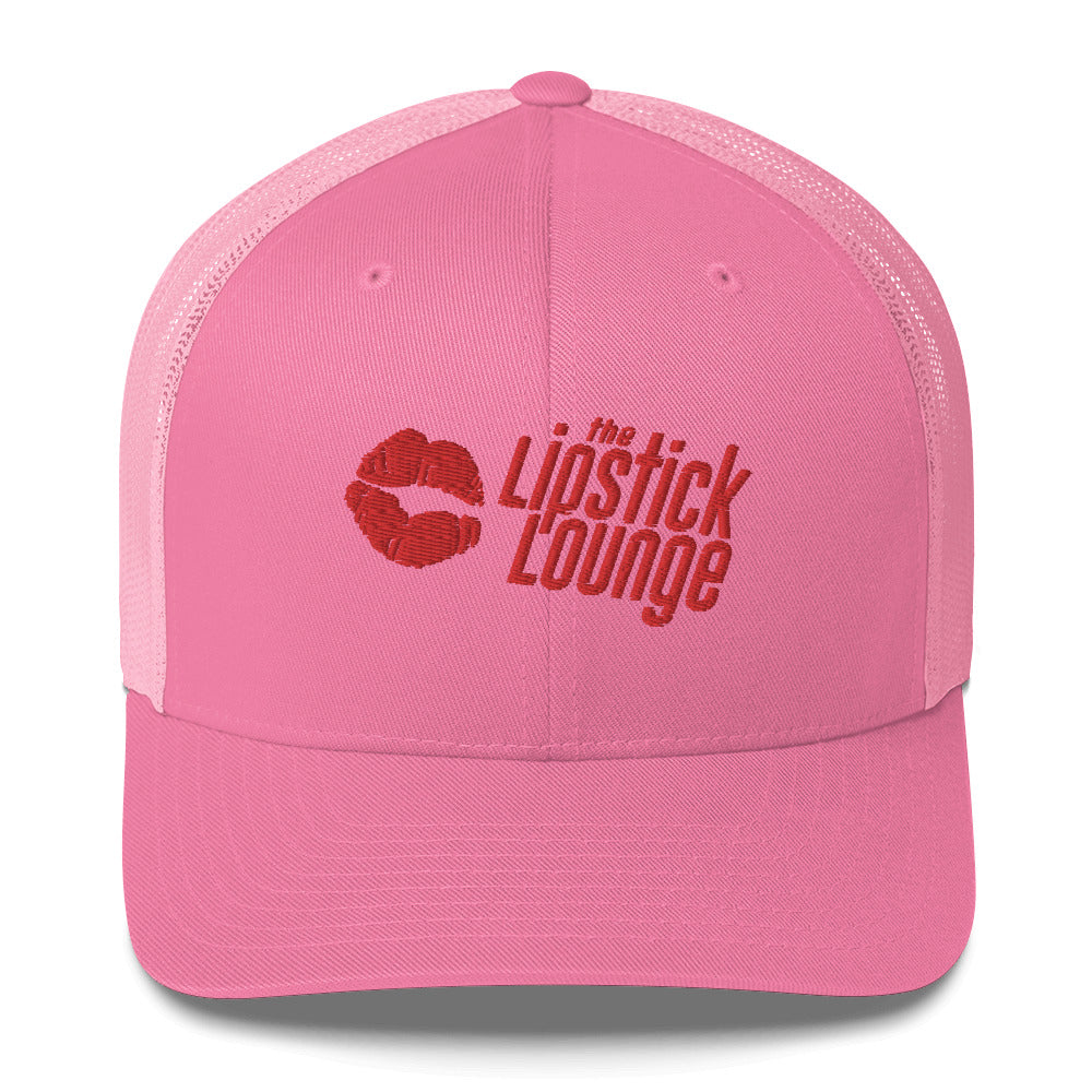 Lipstick Lounge Red Logo Trucker Cap