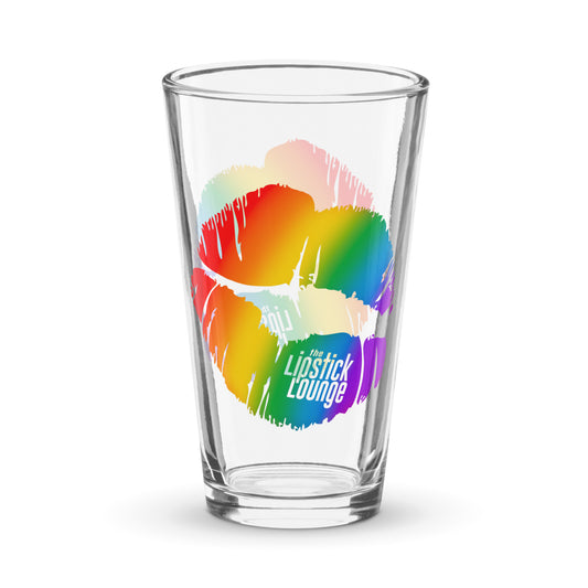 Lipstick Lounge Rainbow Logo Pint Glass
