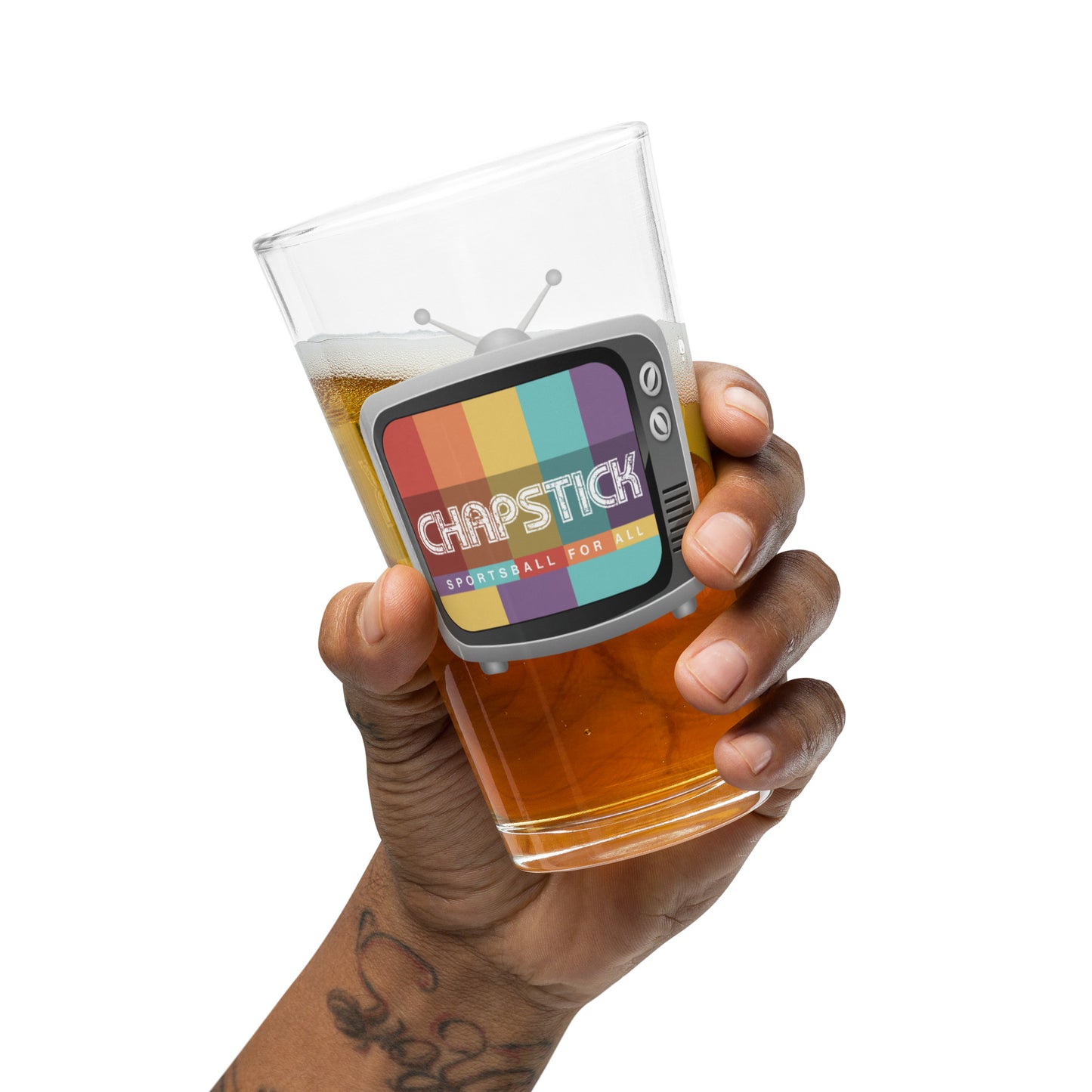 Chapstick Shaker pint glass
