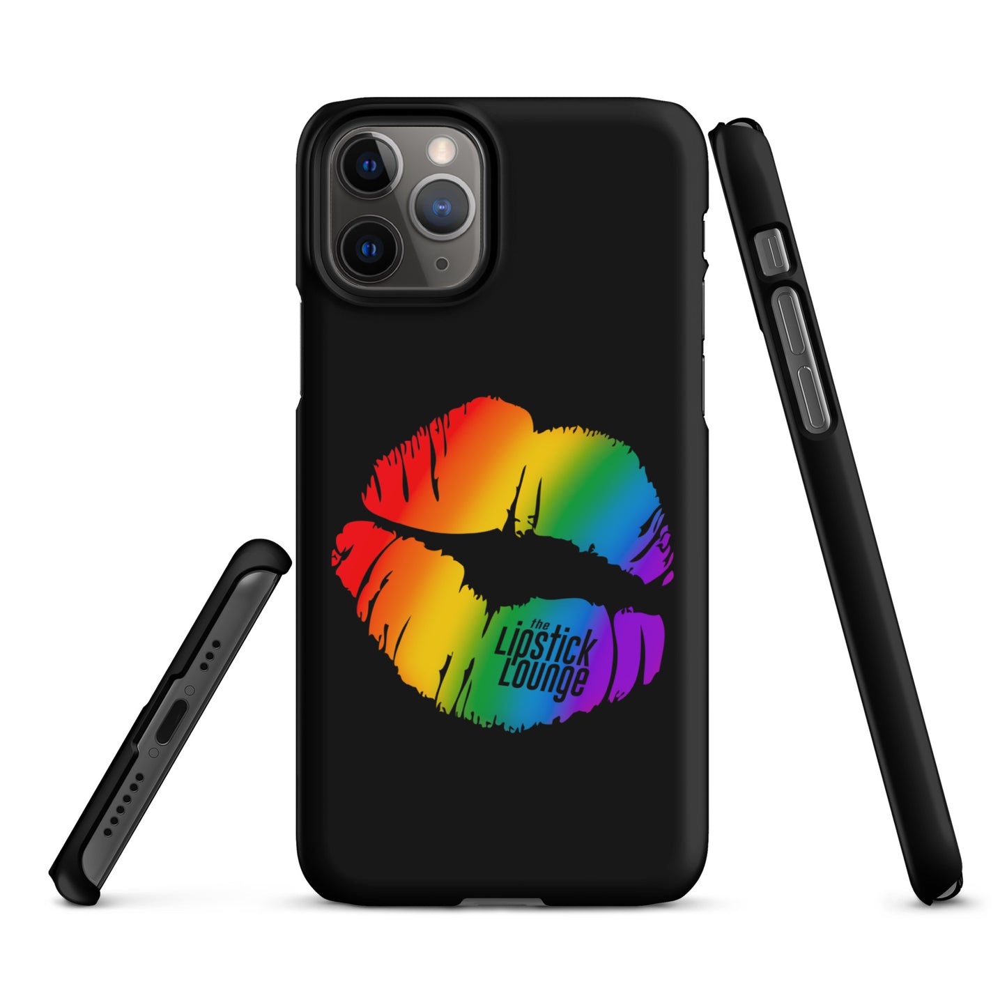 Lipstick Lounge Rainbow Logo Phone Case for iPhone