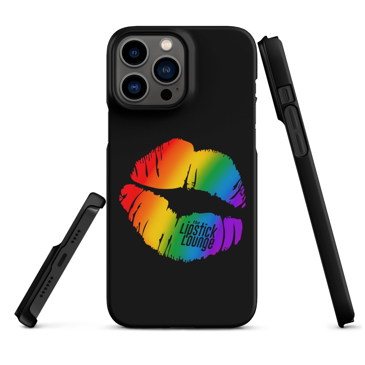 Lipstick Lounge Rainbow Logo Phone Case for iPhone