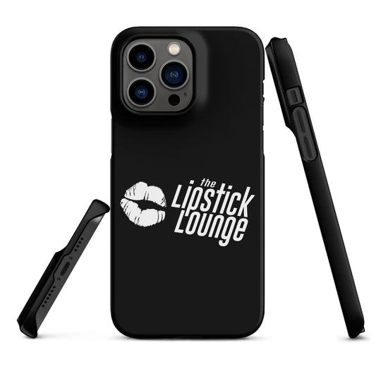 Lipstick Lounge White Logo Phone Case for iPhone