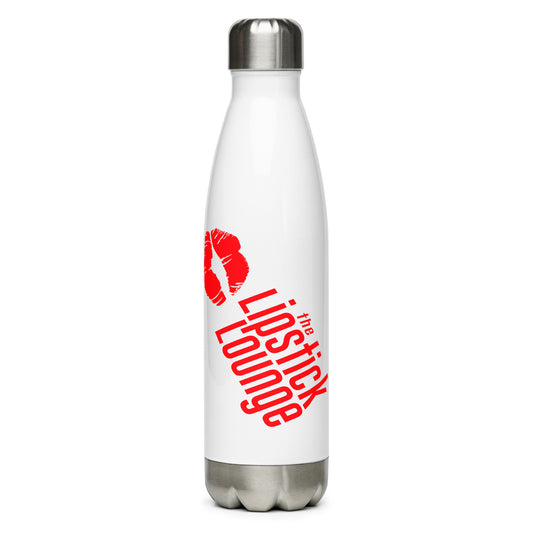 Lipstick Lounge Red Logo Stainless Steel Water Bottle