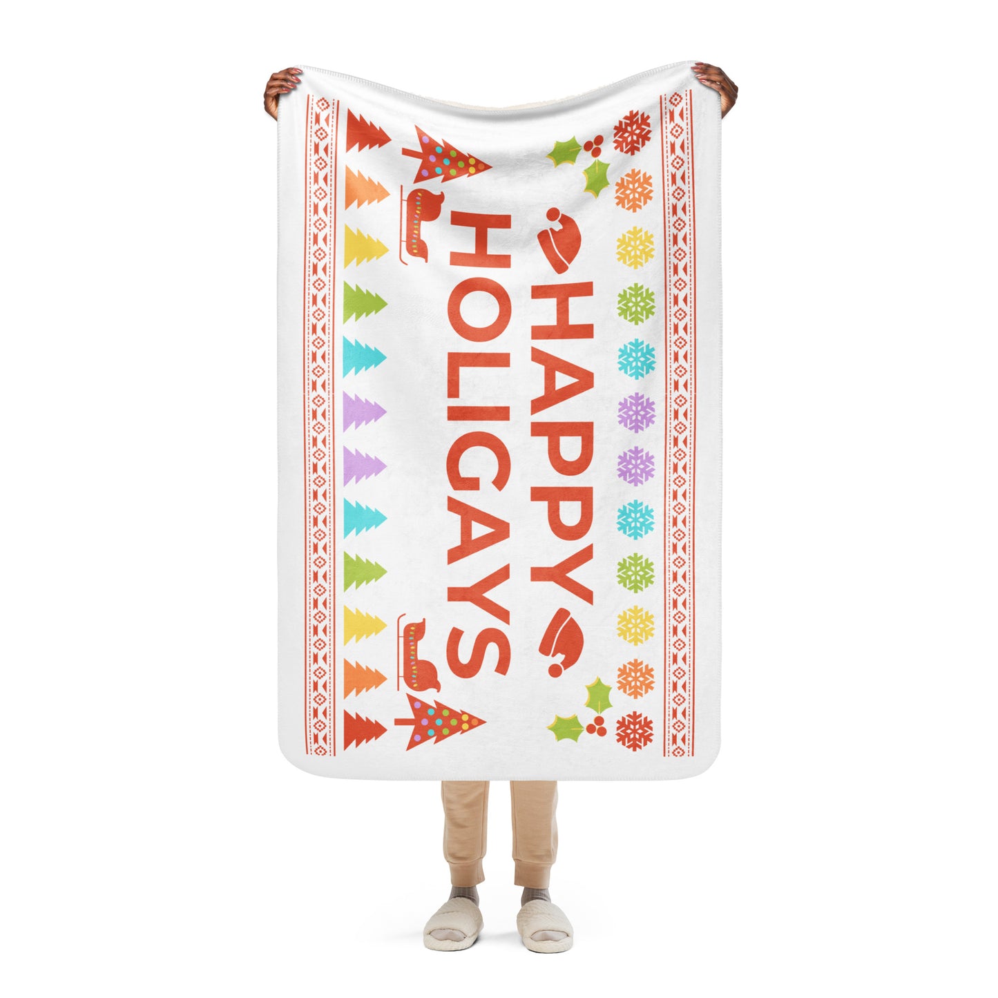 Happy HoliGAYS Sherpa Blanket