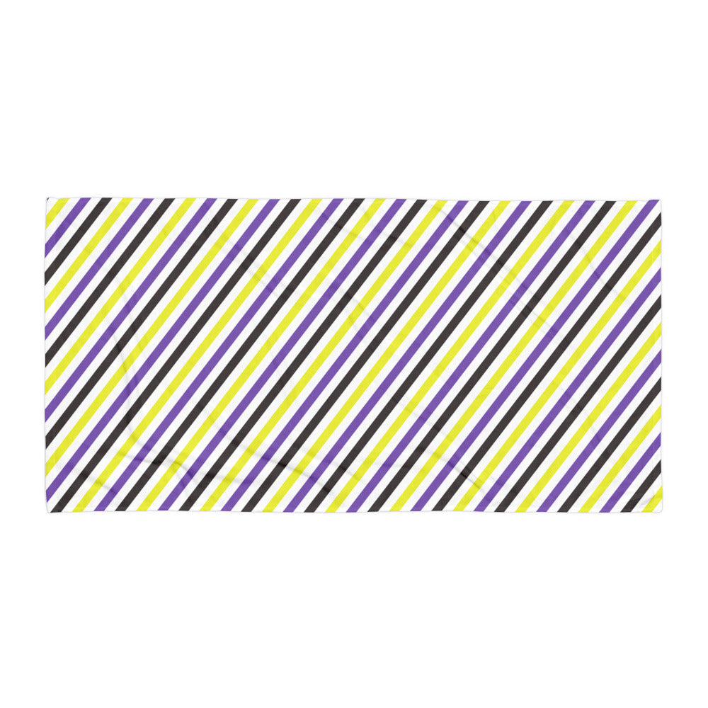 Non-Binary Stripe Beach Towel