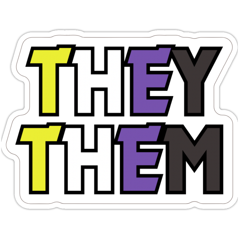 They Them Sticker – Prideboxco