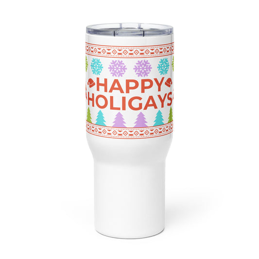 Happy HoliGAYS Travel Mug