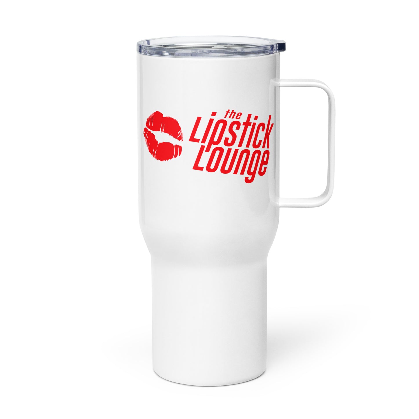 Lipstick Lounge Red Logo Travel Mug