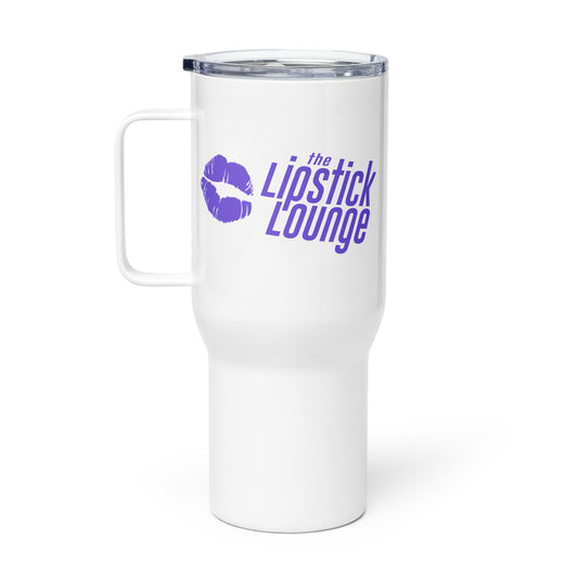Lipstick Lounge Purple Logo Travel Mug