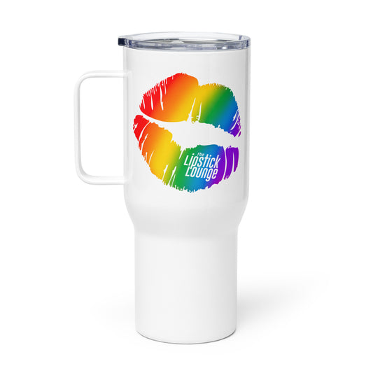 Lipstick Lounge Rainbow Logo Travel Mug
