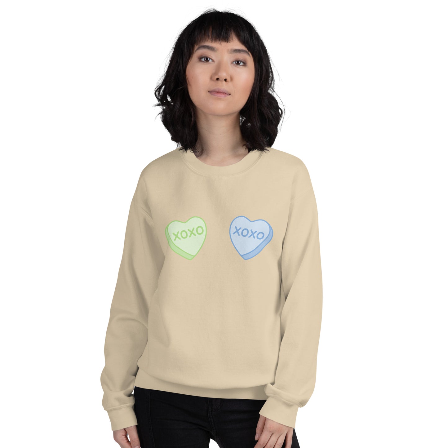 Candy Heart Boobs Unisex Sweatshirt