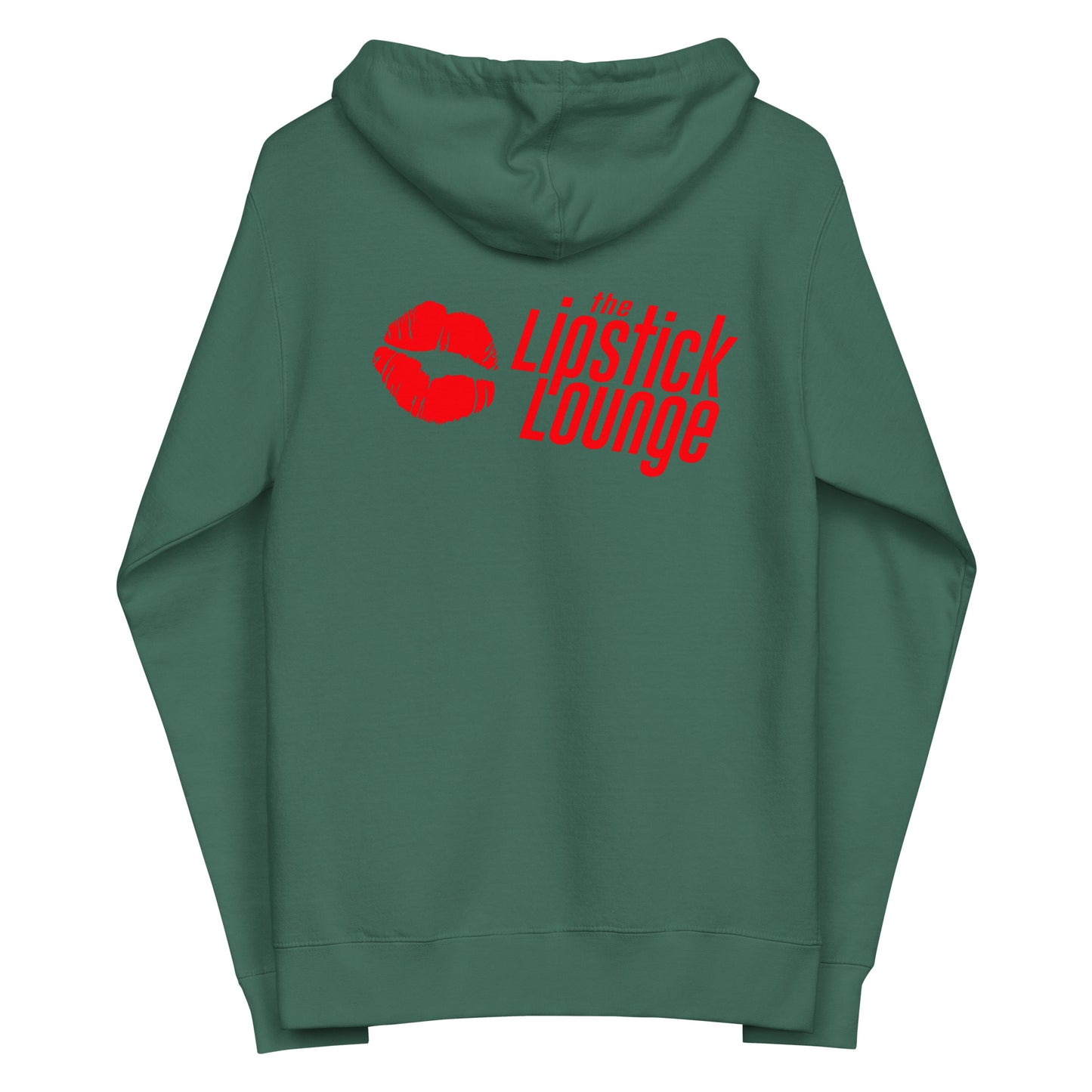 Lipstick Lounge Red Logo Unisex Zip Up Hoodie