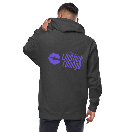 Lipstick Lounge Purple Logo Zip Up Hoodie