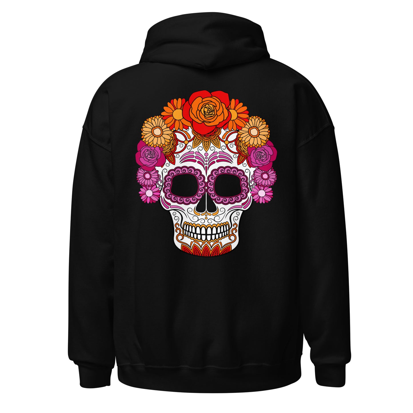 Lesbian Day of the Dead Mask Hoodie Sweatshirt