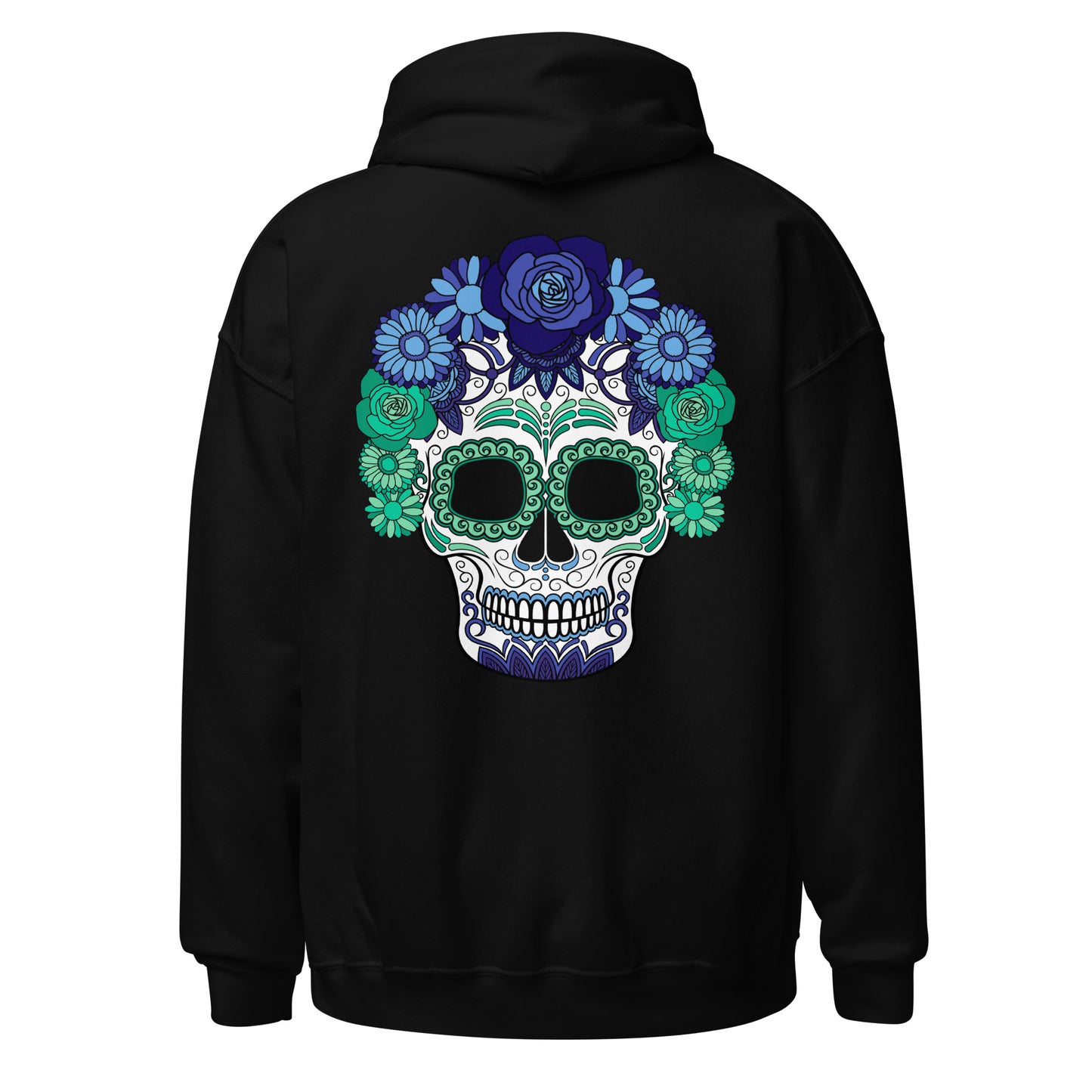 Gay Men Day of the Dead Mask Hoodie Sweatshirt