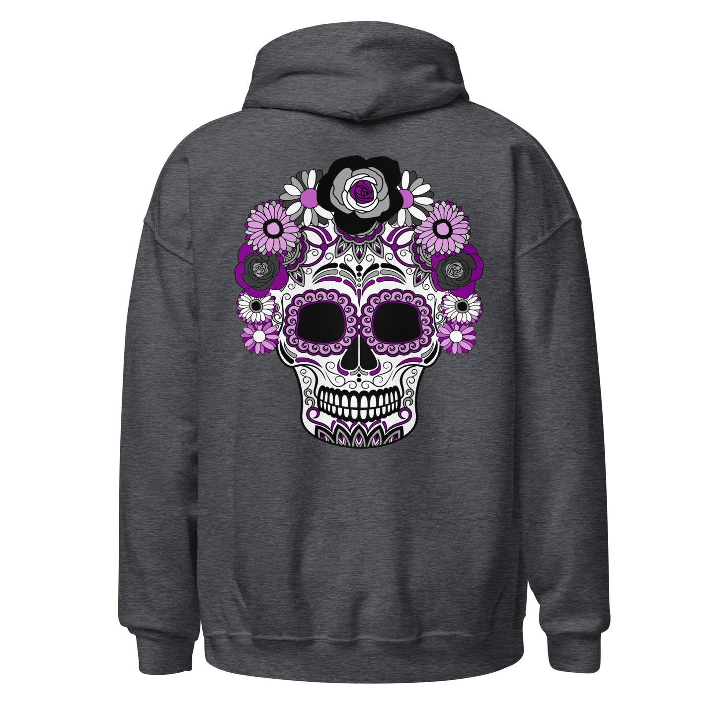 Asexual Day of the Dead Mask Hoodie Sweatshirt