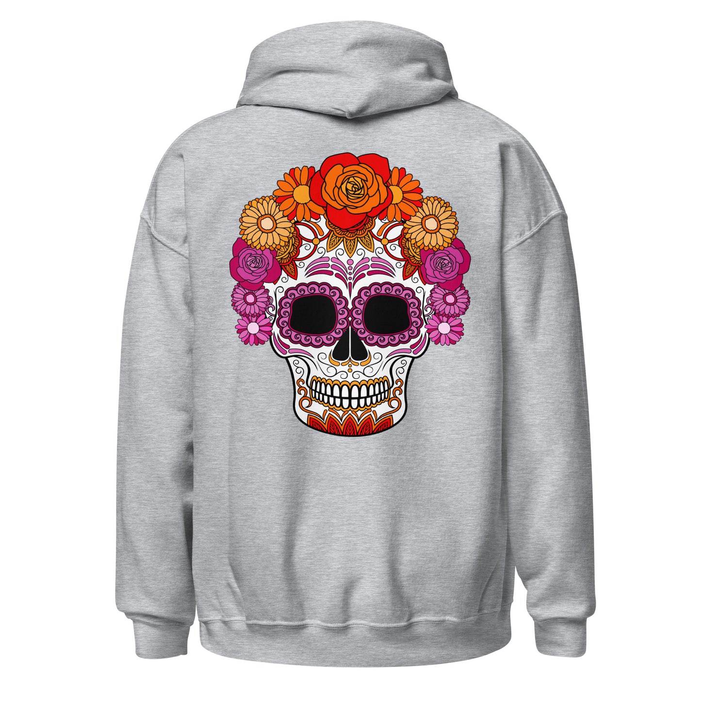 Lesbian Day of the Dead Mask Hoodie Sweatshirt