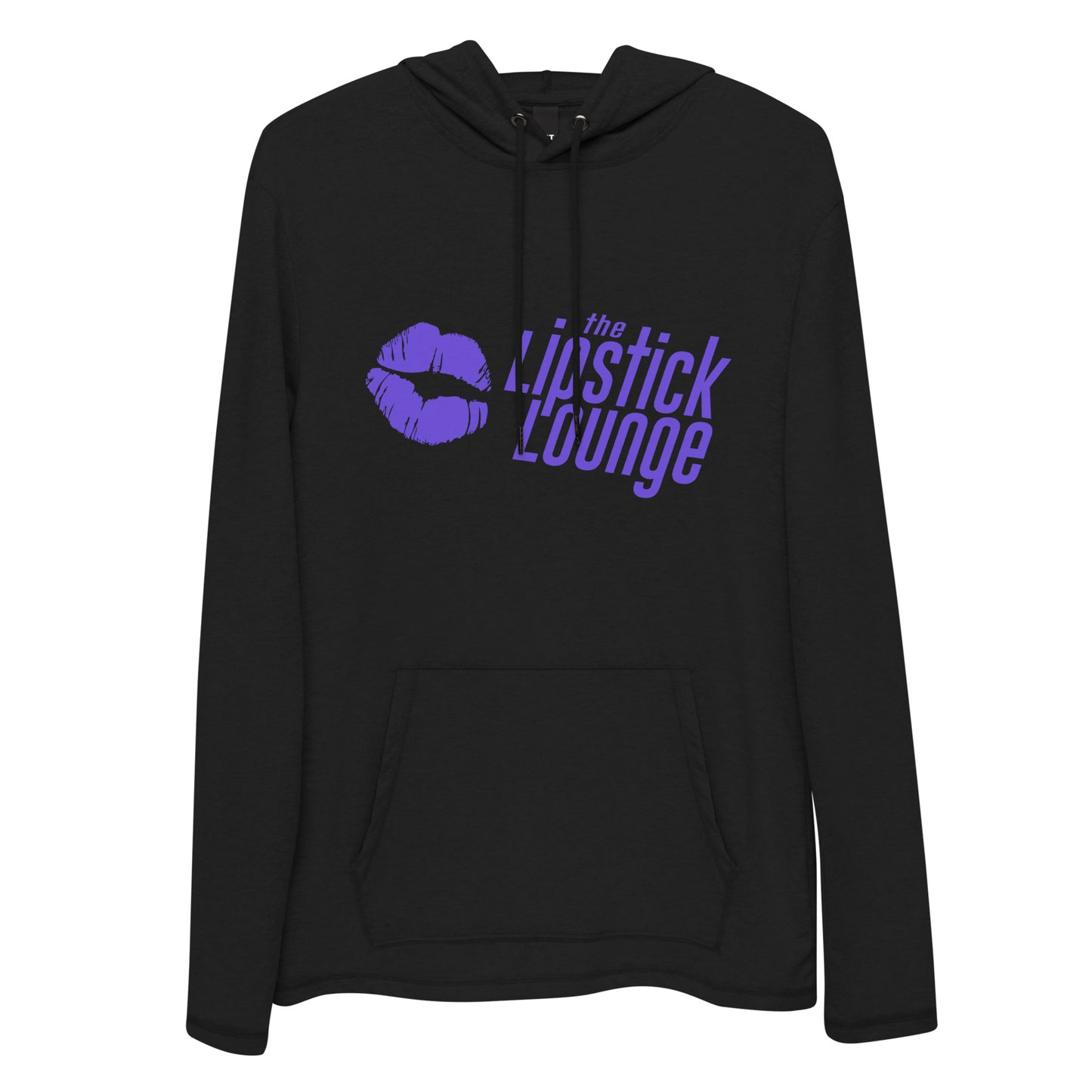 Lipstick Lounge Purple Logo Lightweight Hoodie