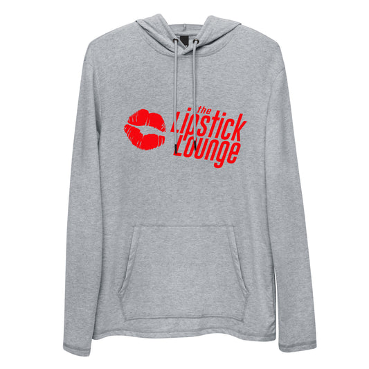 Lipstick Lounge Red Logo Unisex Lightweight Hoodie