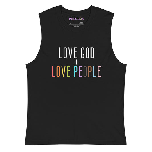Love God + Love People Unisex Muscle Shirt