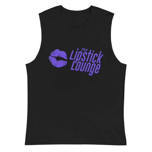 Lipstick Lounge Purple Logo Muscle Shirt