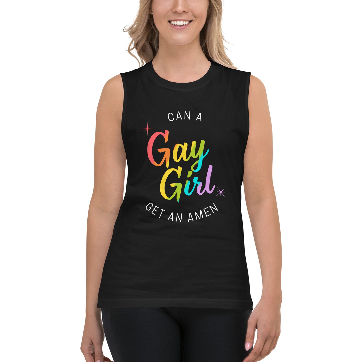 Can A Gay Girl Get An Amen Muscle Shirt