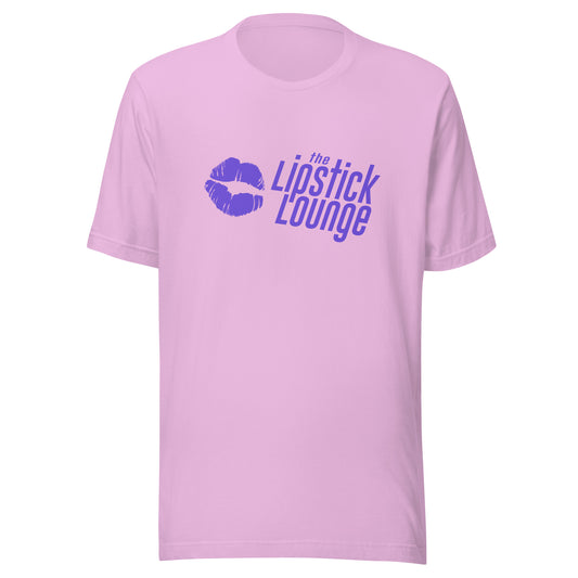 Lipstick Lounge Purple Logo Unisex T-shirt