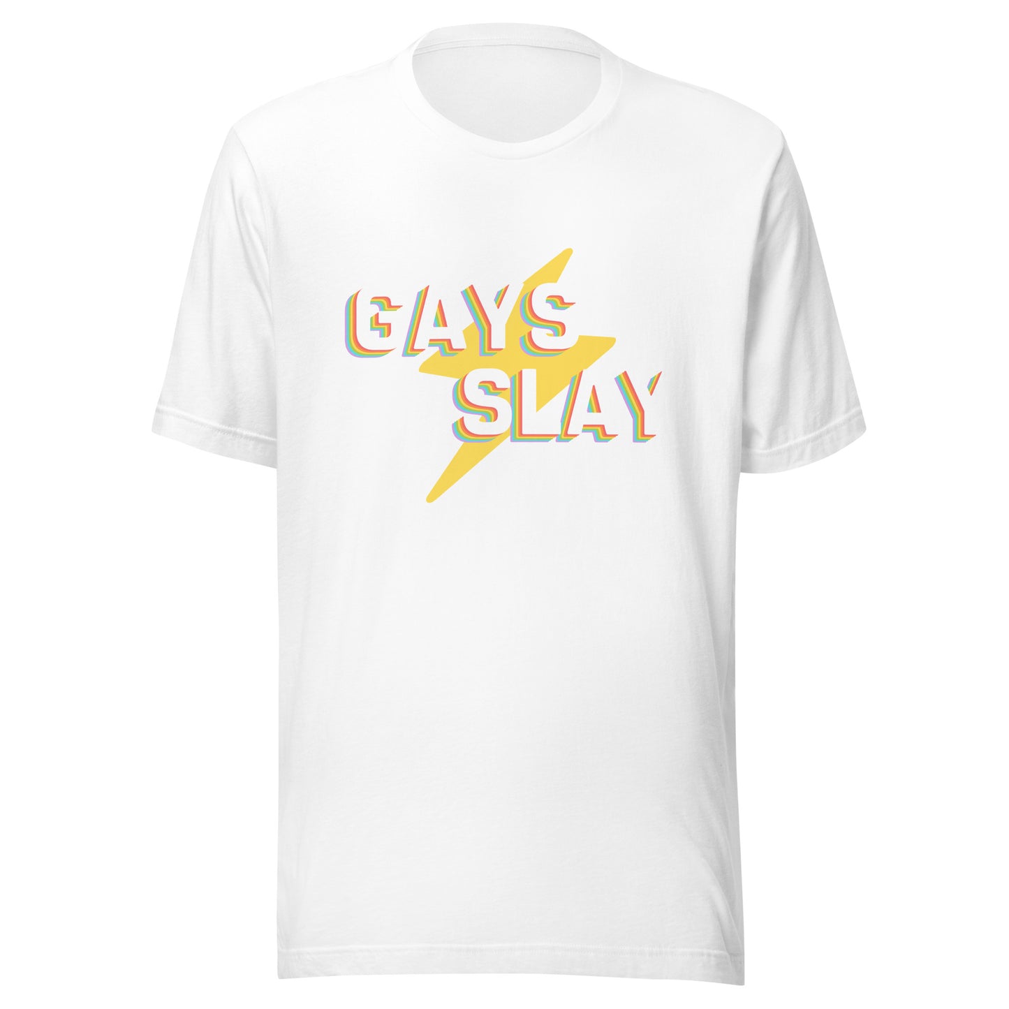 Gays Slay Lightning Unisex t-shirt