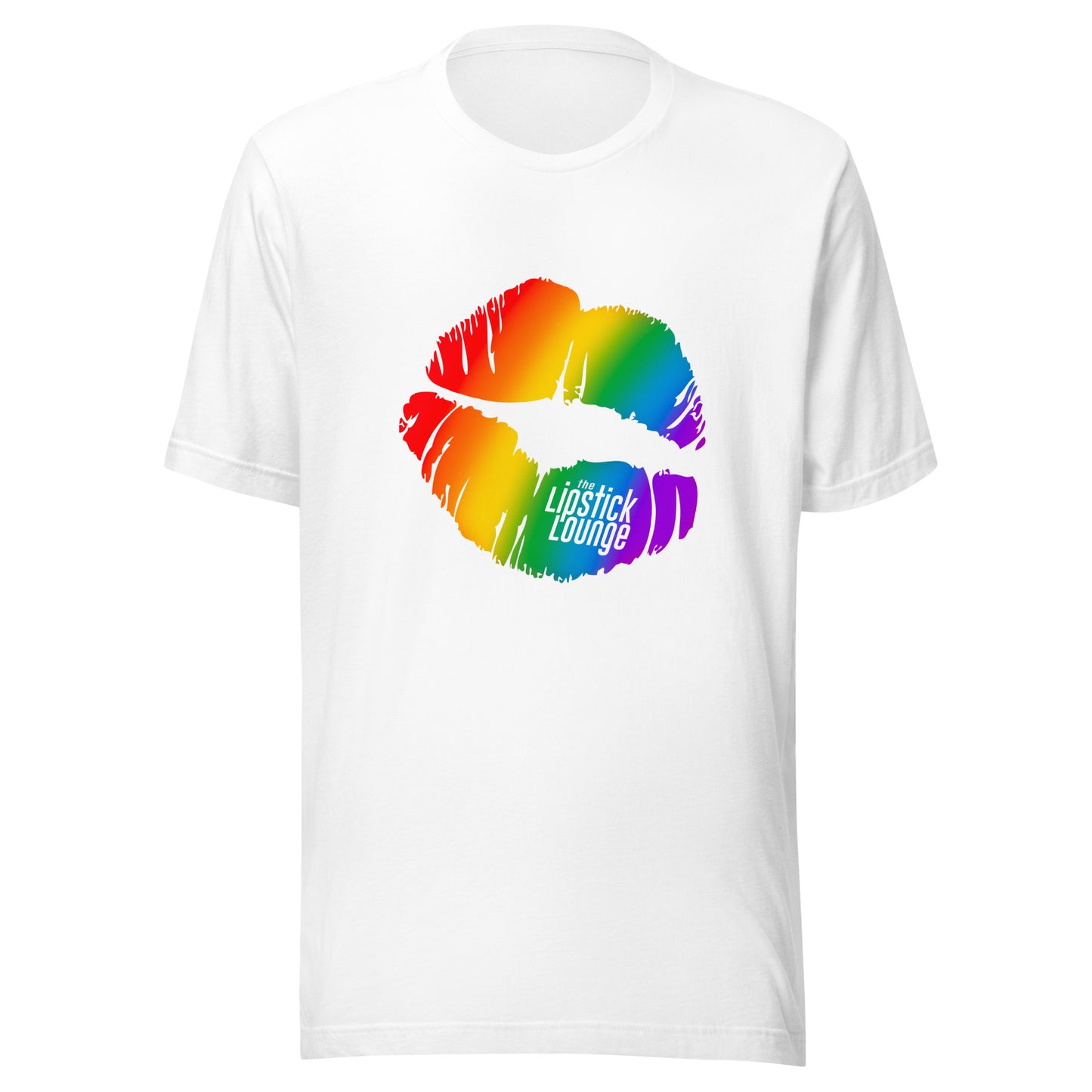 Lipstick Lounge Rainbow Logo Unisex T-shirt