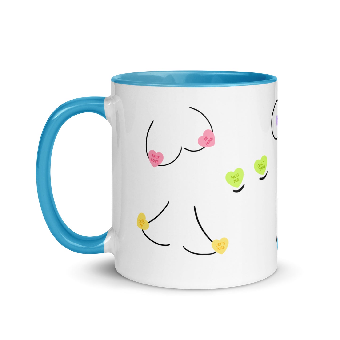 Candy Heart Boobies Mug