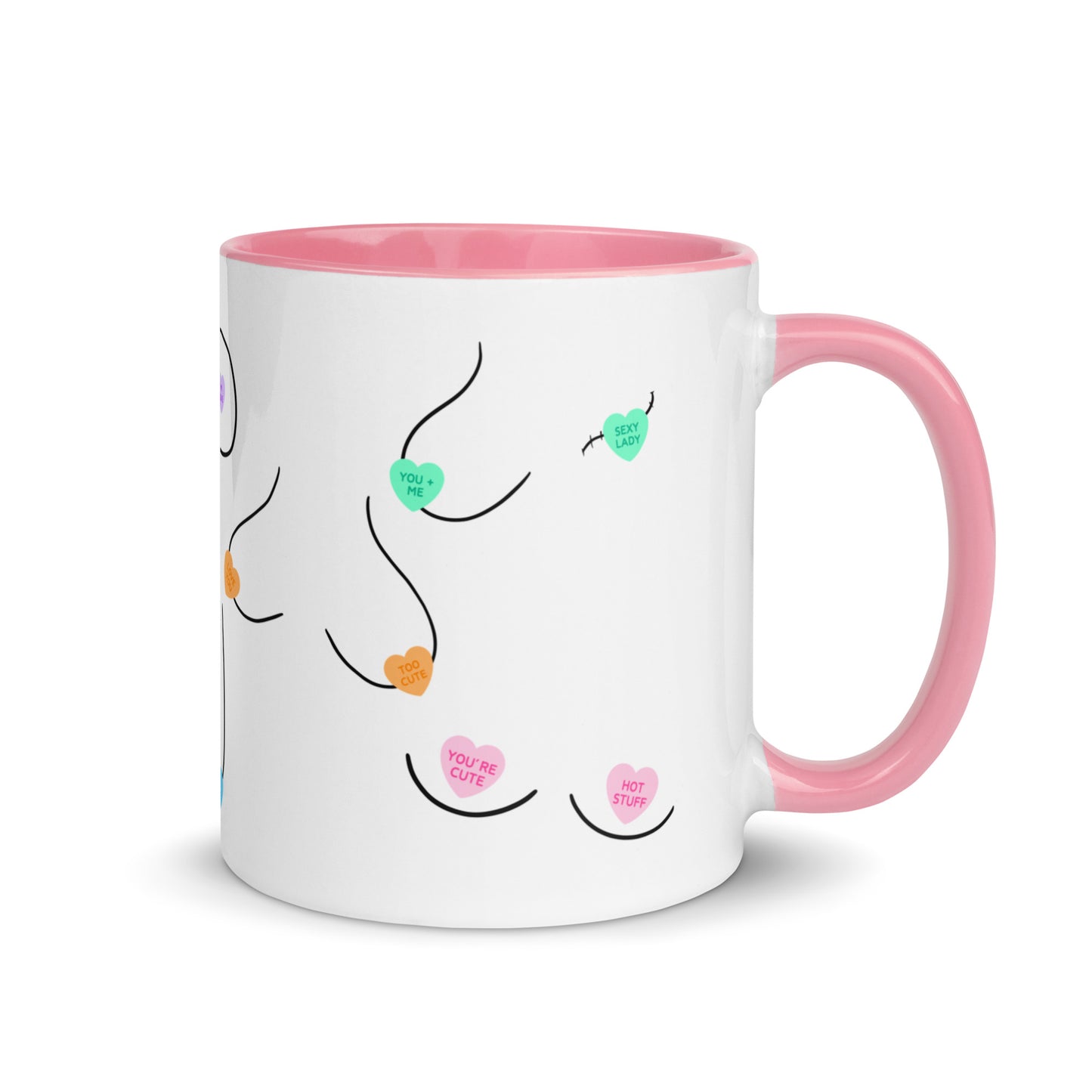 Candy Heart Boobies Mug