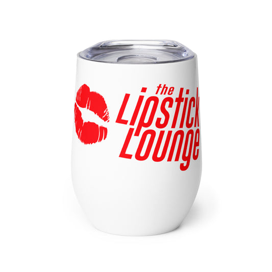 Lipstick Lounge Red Logo Wine Tumbler