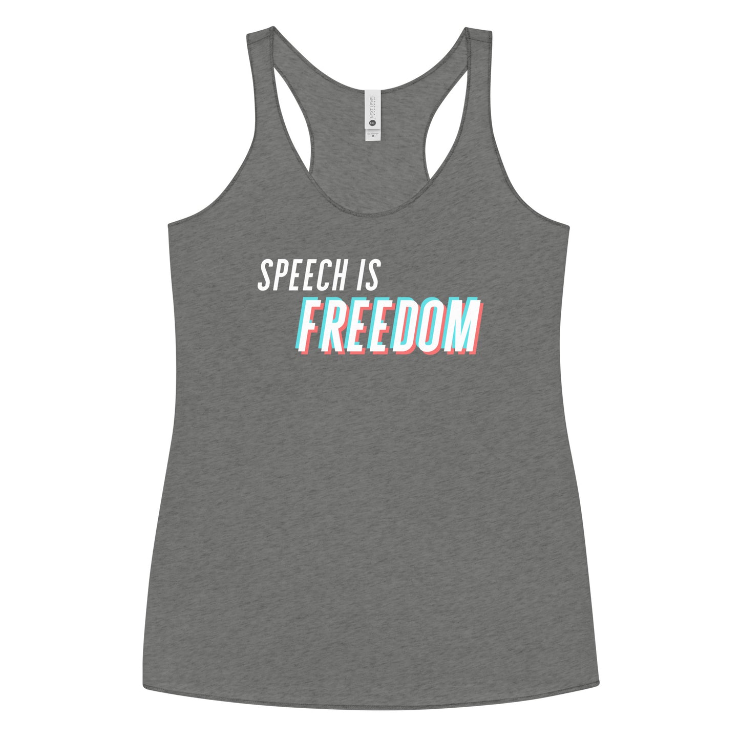 Hands Off My TikTok - Speech is Freedom Racerback Tank