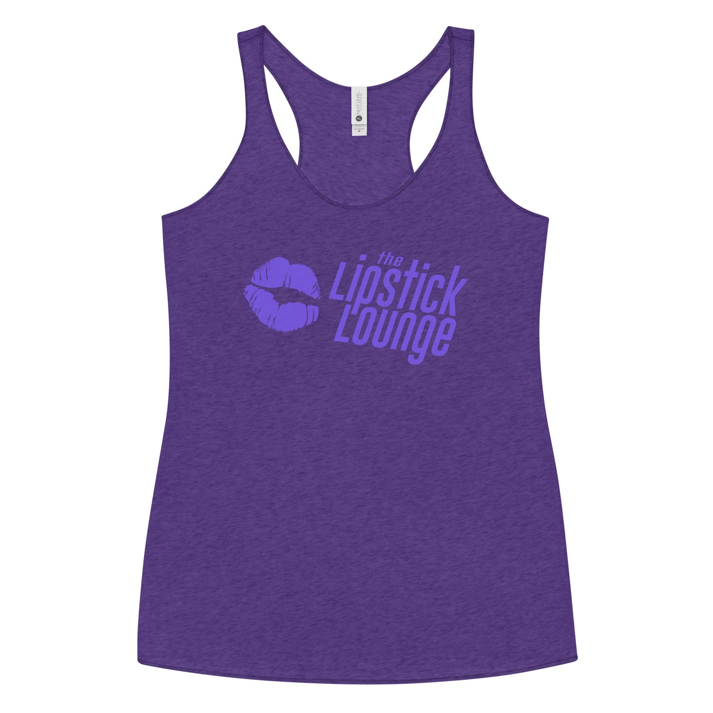 Lipstick Lounge Purple Logo Racerback Tank