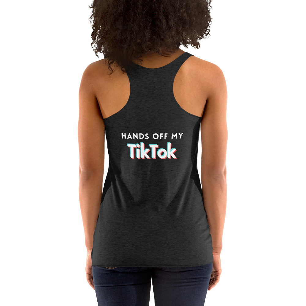 Hands Off My TikTok - Speech is Freedom Racerback Tank