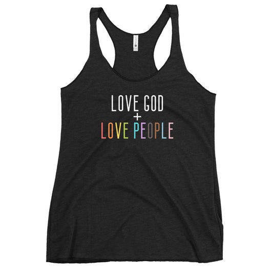 Love God + Love People Racerback Tank