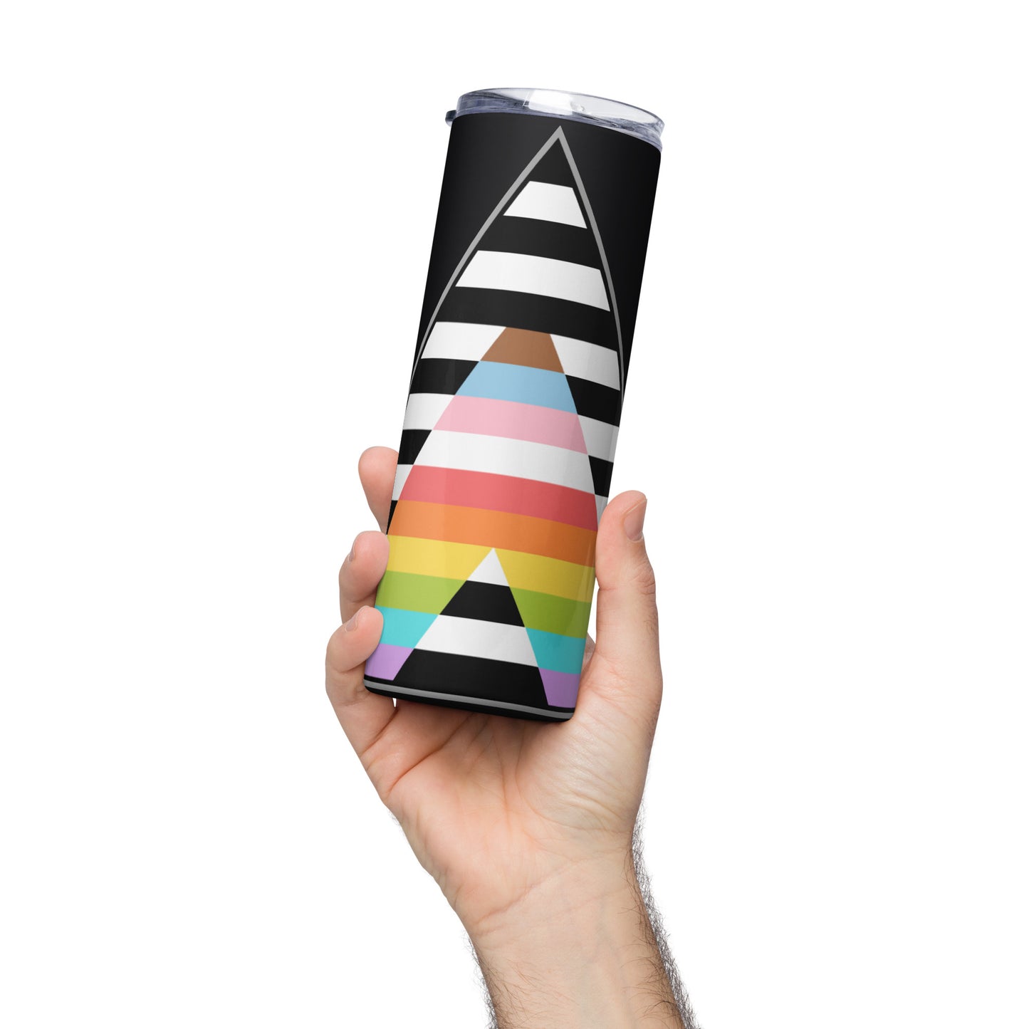 LGBTQ+ Ally Pride Progress Stainless Steel Tumbler