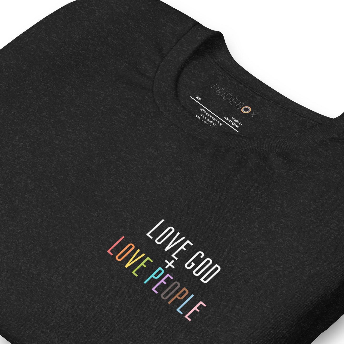 Love God + Love People Unisex T-shirt - Black