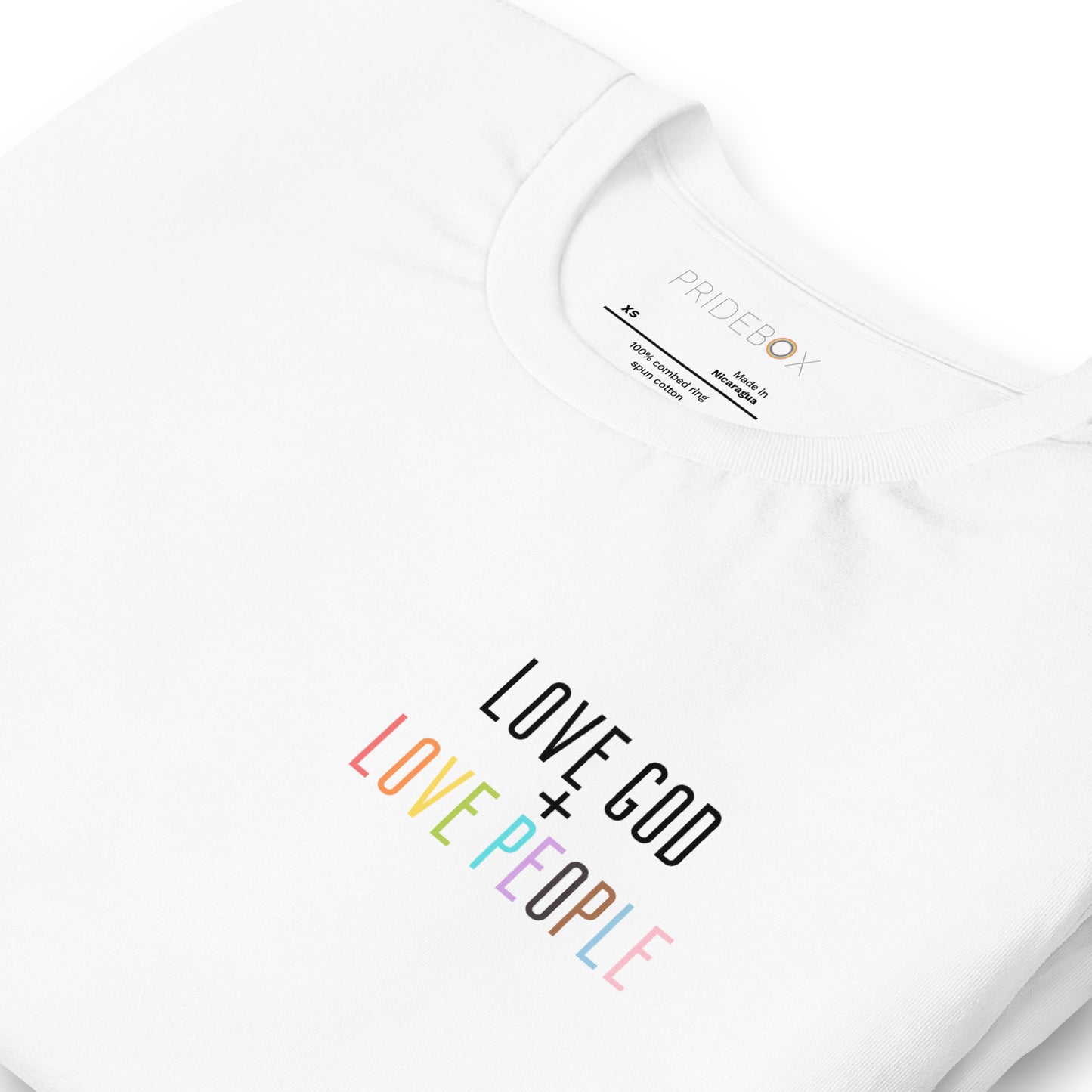 Love God + Love People Unisex T-shirt - White